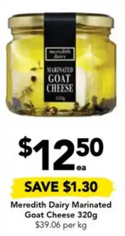 Drakes Meredith Dairy Marinated Goat Cheese 320g offer
