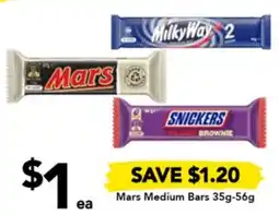 Drakes Mars Medium Bars 35g-56g offer