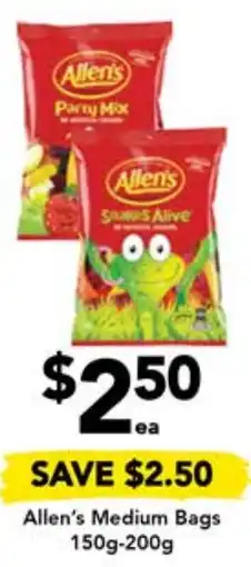 Drakes Allen's Medium Bags 150g-200g offer