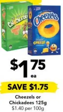 Drakes Cheezels or Chickadees 125g offer