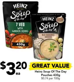 Drakes Heinz Soup Of The Day Pouches 430g offer