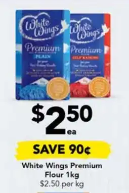 Drakes White Wings Premium Flour 1kg offer