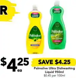 Drakes Palmolive Ultra Dishwashing Liquid 950ml offer