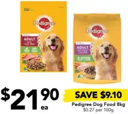 Drakes Pedigree Dog Food 8kg offer
