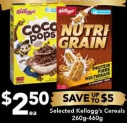 Drakes Kellogg's Cereals 260g-460g offer