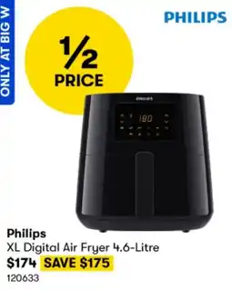 BIG W Philips XL Digital Air Fryer 4.6-Litre offer