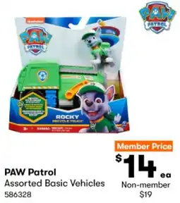 BIG W PAW Patrol Assorted Basic Vehicles offer