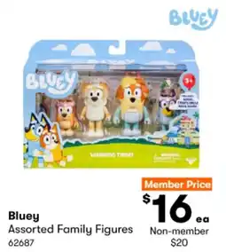 BIG W Bluey Assorted Family Figures offer