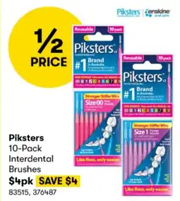 BIG W Piksters 10-Pack Interdental Brushes offer