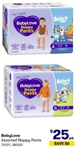 BIG W BabyLove Assorted Nappy Pants offer