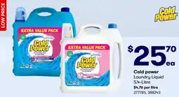 BIG W Cold power Laundry Liquid 5.4-Litre offer
