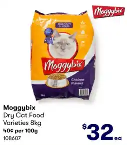 BIG W Moggybix Dry Cat Food Varieties 8kg offer