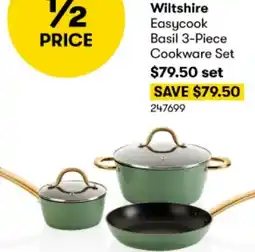 BIG W Wiltshire Easycook Basil 3-Piece Cookware Set offer