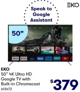 BIG W EKO 50" 4K Ultra HD Google TV with Built-in Chromecast offer