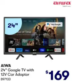 BIG W AIWA 24" Google TV with 12V Car Adaptor offer