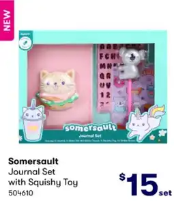 BIG W Somersault Journal Set with Squishy Toy offer