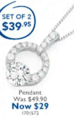 Prouds Pendant offer