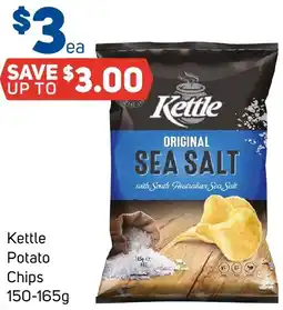 Foodland Kettle Potato Chips 150-165g offer