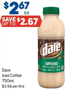 Foodland Dare Iced Coffee 750ml offer