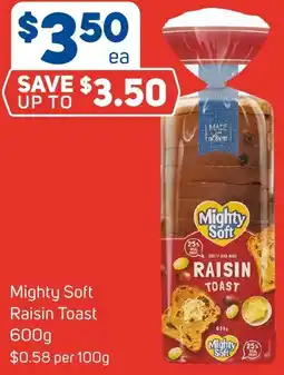 Foodland Mighty Soft Raisin Toast 600g offer
