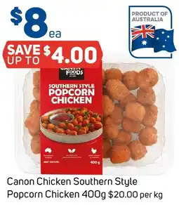 Foodland Canon Chicken Southern Style Popcorn Chicken 400g offer