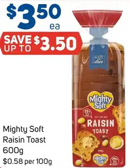 Foodland Mighty Soft Raisin Toast 600g offer