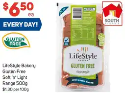Foodland LifeStyle Bakery Gluten Free Soft 'n' Light Range 500g offer