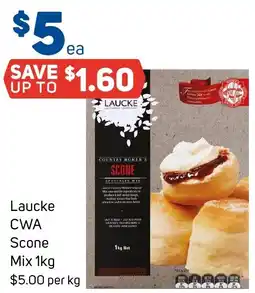 Foodland Laucke CWA Scone Mix 1kg offer