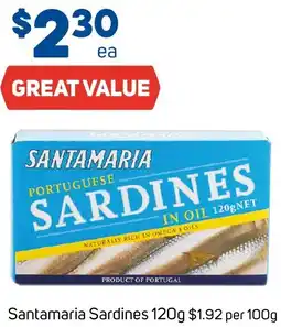 Santamaria Sardines 120g