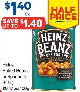 Foodland Heinz Baked Beanz or Spaghetti 300g offer