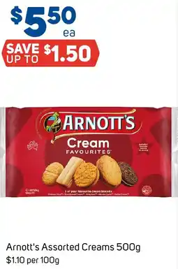 Foodland Arnott's Assorted Creams 500g offer