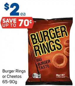 Foodland Burger Rings or Cheetos 65-90g offer