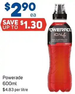 Foodland Powerade 600ml offer