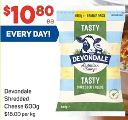Foodland Devondale Shredded Cheese 600g offer