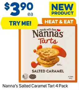 Foodland Nanna's Salted Caramel Tart 4 Pack offer