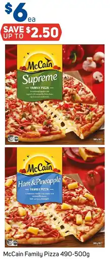 Foodland McCain Family Pizza 490-500g offer