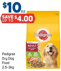 Foodland Pedigree Dry Dog Food 2.5-3kg offer