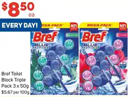 Foodland Bref Toilet Block Triple Pack 3 x 50g offer
