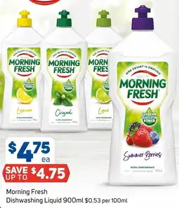 Foodland Morning Fresh Dishwashing Liquid 900ml offer