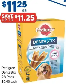 Foodland Pedigree Dentastix 28 Pack offer