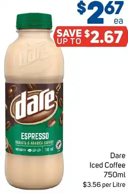 Foodland Dare Iced Coffee 750ml offer