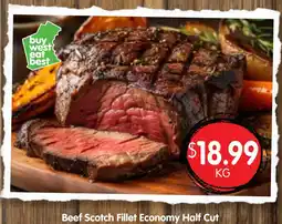 Beef Scotch Fillet Economy Half Cut