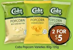 Cobs Popcorn Varieties 80g-120g