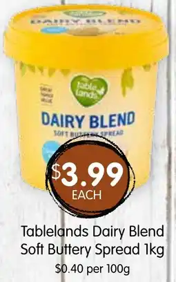 Spudshed Tablelands Dairy Blend Soft Buttery Spread 1kg offer
