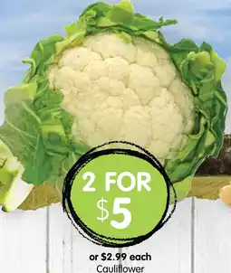 Spudshed Cauliflower offer