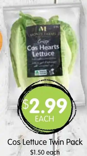 Spudshed Cos Lettuce Twin Pack offer