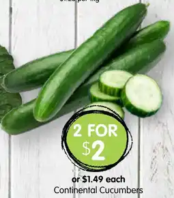 Spudshed Continental Cucumbers offer