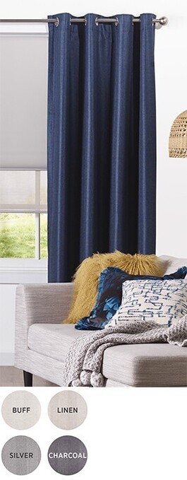 Spotlight 40% off Contempo Blockout Eyelet Curtains offer