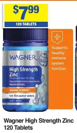 My Chemist Wagner High Strength Zinc 120 Tablets offer