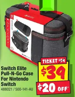 JB Hi-Fi Switch Elite Pull-N-Go Case For Nintendo Switch offer